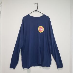 Comfort Colors Blue Graphic Long Sleeves Tee Size XL